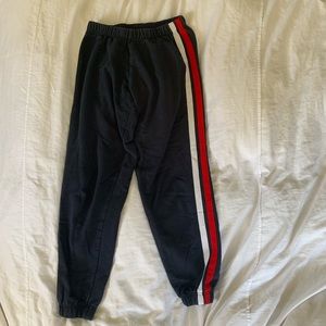 Brandy Melville John Galt Red White Navy Sweatpant